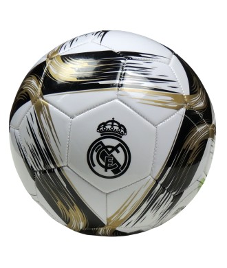 Balón Oficial de Fútbol Real Madrid con Escudo Black