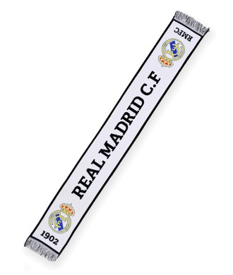 Bufanda Fútbol Real Madrid CF Telar Oficial White 1902