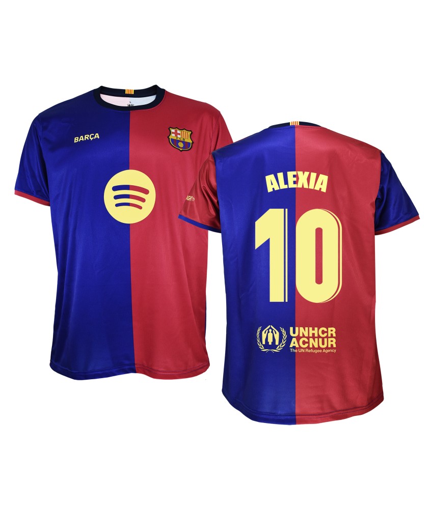 Camiseta Infantil Alexia 1º Equipación FC Barcelona 24/25. Réplica Oficial.