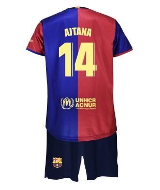 Conjunto Aitana Primera Equipación FC Barcelona 24/25 Réplica Oficial.